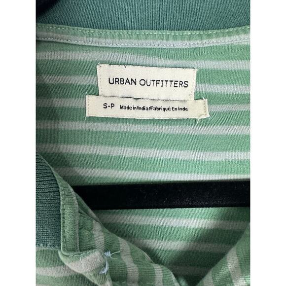 Urban Outfitters SMALL Patchwork Polo Men's Shirt Asymmetrical Y2K RARE - Picture 4 of 11